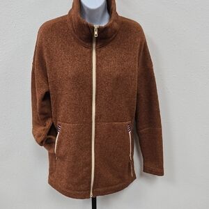Stio Warm Brown Teddy Jacket with Zip
